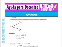 Modelo de la Ficha de Actividad de los Ángulos para Quinto de Primaria