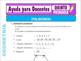Modelo de la Ficha de Actividad de los Polígonos para Quinto de Primaria