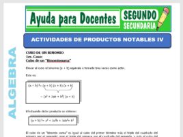 Álgebra para Segundo de Secundaria – Ayuda para Docentes