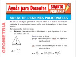 Modelo de la Ficha de Áreas de Regiones Poligonales para Cuarto de Primaria