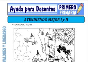 Modelo de la Ficha de Atendiendo Mejor I y II para Primero de Primaria