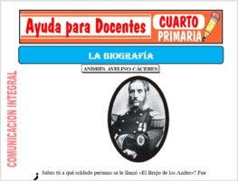 Modelo de la Ficha de La Biografía para Cuarto de Primaria