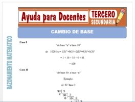Modelo de la Ficha de Cambio de Base para Tercero de Secundaria