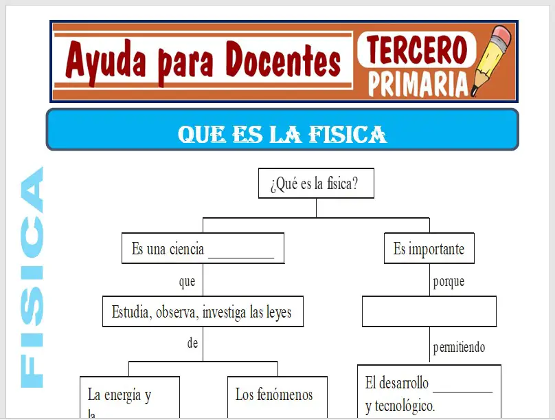Modelo de la Ficha de La Física para Tercero de Primaria Modelo de la Ficha de La Física para Tercero de Primaria