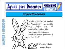 Modelo de la Ficha de Conociéndonos para Primero de Primaria