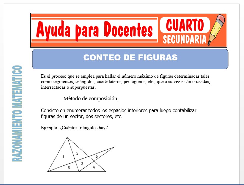 Modelo de la Ficha de Conteo de Figuras para Cuarto de Secundaria Modelo de la Ficha de Conteo de Figuras para Cuarto de Secundaria
