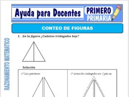 Modelo de la Ficha de Conteo de Figuras para Primero de Primaria