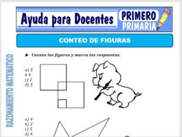 Modelo de la Ficha de Conteo de Figuras para Primero de Primaria