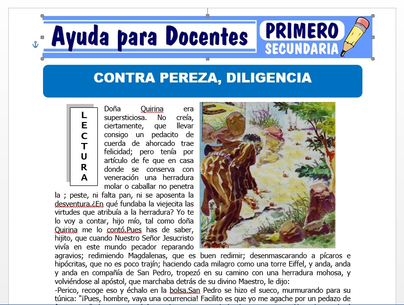 Modelo de la Ficha de Contra Pereza Diligencia para Primero de Secundaria Modelo de la Ficha de Contra Pereza Diligencia para Primero de Secundaria