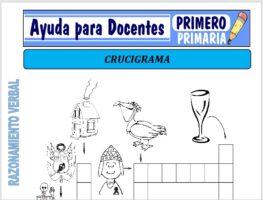 Modelo de la Ficha de Crucigramas para Primero de Primaria