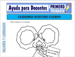 Modelo de la Ficha de Cuidemos Nuestro Cuerpo para Primero de Primaria