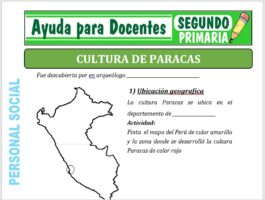 Modelo de la Ficha de Cultura de Paracas para Segundo de Primaria