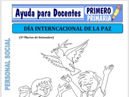 Modelo de la Ficha de Dia Internacional de la Paz para Primero de Primaria