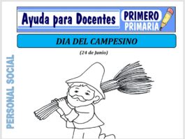 Modelo de la Ficha de Dia del Campesino para Primero de Primaria