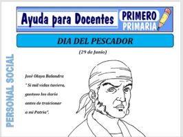 Modelo de la Ficha de Dia del Pescador para Primero de Primaria