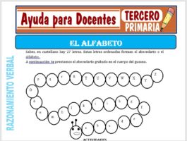 Modelo de la Ficha de El Alfabeto para Tercero de Primaria