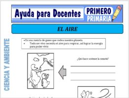 Modelo de la Ficha de El Aire para Primero de Primaria