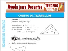 Modelo de la Ficha de Conteo de Triángulos para Tercero de Primaria