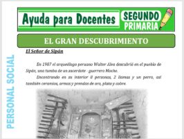 Modelo de la Ficha de El Gran Descubrimiento para Segundo de Primaria