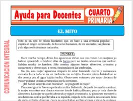 Modelo de la Ficha de El Mito para Cuarto de Primaria