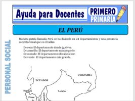 Modelo de la Ficha de El Perú para Primero de Primaria