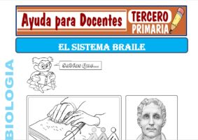Modelo de la Ficha de El Sistema Braille para Tercero de Primaria