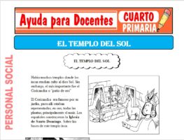 Modelo de la Ficha de El Templo del Sol para Cuarto de Primaria