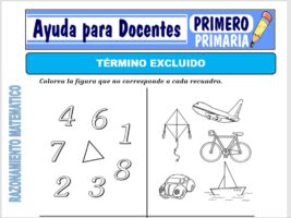 Modelo de la Ficha de El Termino Excluido para Primero de Primaria