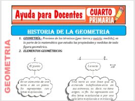 Modelo de la Ficha de Elementos Geométricos para Cuarto de Primaria