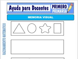Modelo de la Ficha de Fichas de Memoria Visual para Primero de Primaria