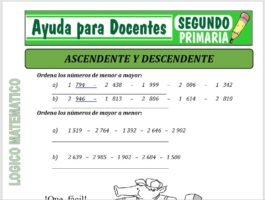 Modelo de la Ficha de Fichas de Ascendencia y Descendencia para Segundo de Primaria