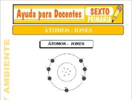 Modelo de la Ficha de Átomos e Iones para Sexto de Primaria
