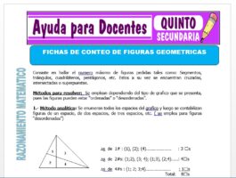 Modelo de la Ficha de Fichas de Conteo de Figuras Geométricas para Quinto de Secundaria