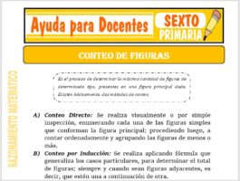 Modelo de la Ficha de Conteo de Figuras para Sexto de Primaria