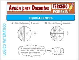 Modelo de la Ficha de Fichas de Equivalentes para Tercero de Primaria