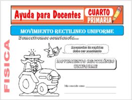 Modelo de la Ficha de Movimiento rectilíneo uniforme para Cuarto de Primaria