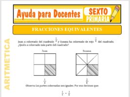 Modelo de la Ficha de Los Números Mixtos para Sexto de Primaria