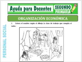 Modelo de la Ficha de Fichas de Organización Económica para Segundo de Primaria