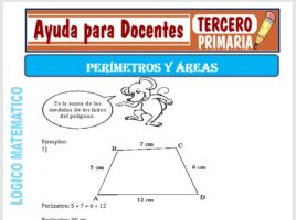 Modelo de la Ficha de Fichas de Perímetros y Áreas para Tercero de Primaria