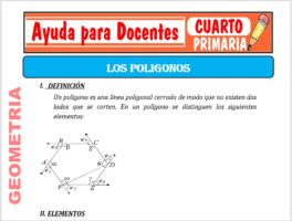 Modelo de la Ficha de Fichas de Polígonos para Cuarto de Primaria
