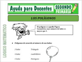 Modelo de la Ficha de Ficha de polígonos para Segundo de Primaria