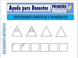 Modelo de la Ficha de Fichas de Sucesiones Gráficas y Numéricas para Primero de Primaria