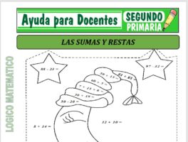 Modelo de la Ficha de Fichas de Sumas y Restas para Segundo de Primaria