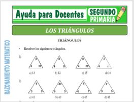 Modelo de la Ficha de Fichas de Triángulos para Segundo de Primaria