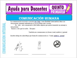 Modelo de la Ficha de Comunicación Humana para Quinto de Primaria
