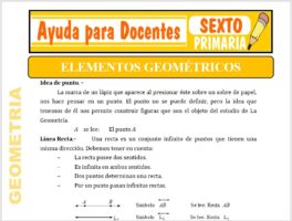 Modelo de la Ficha de Concepto de la Geometría para Sexto de Primaria