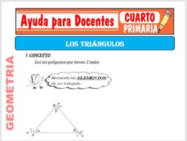 Modelo de la Ficha de Los Triángulos para Cuarto de Primaria