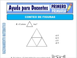 Modelo de la Ficha de Formas de Conteo de Figuras para Primero de Primaria