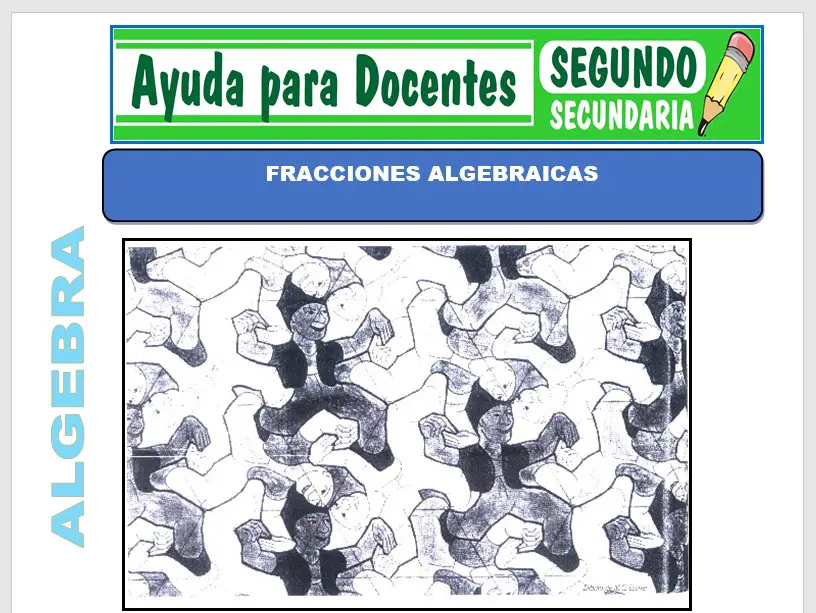 Modelo de la Ficha de Fracciones Algebraicas para Segundo de Secundaria