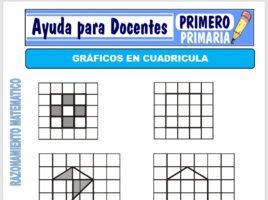 Modelo de la Ficha de Gráficos en cuadrícula para Primero de Primaria